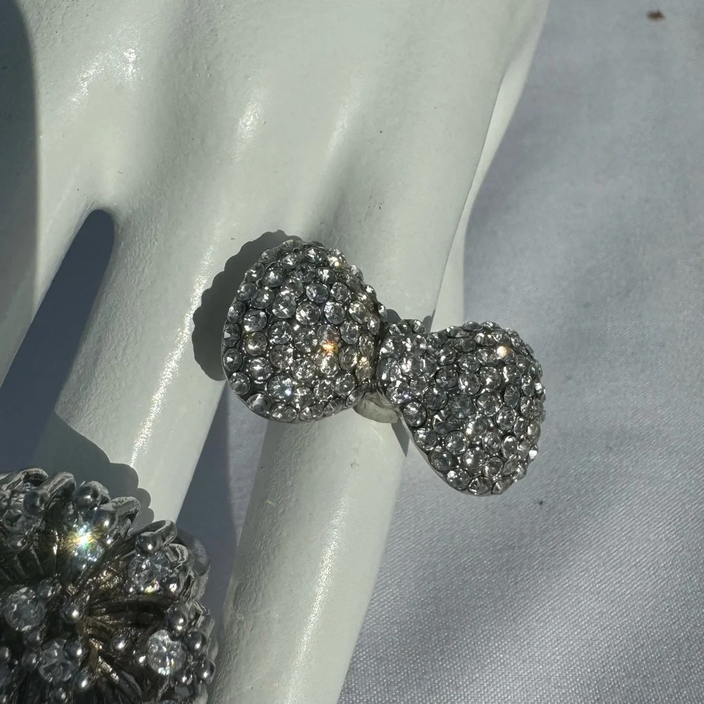 Cute Rhinestone Ring Set